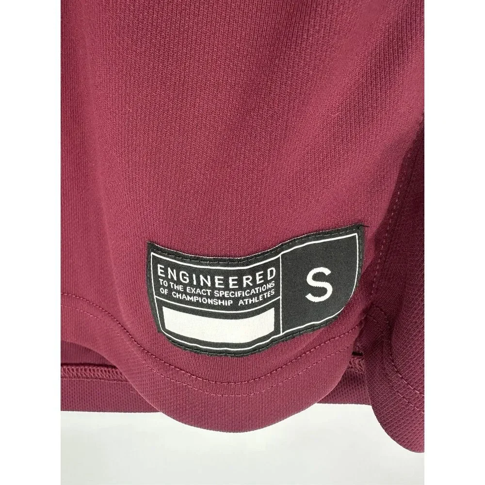 Nike Team Engineered Jersey Nike Dri Fit Size Small‎ Maroon And White Tank